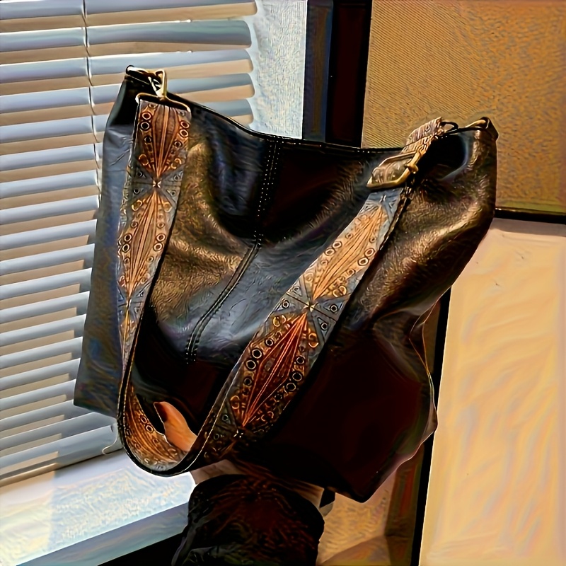 Interior Design Gold - Bohemian Style Women's Shoulder Bag, Vintage