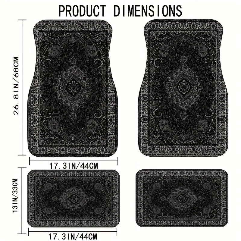 Interior Design Product - Car Floor Mats Rectangular Bandana Print