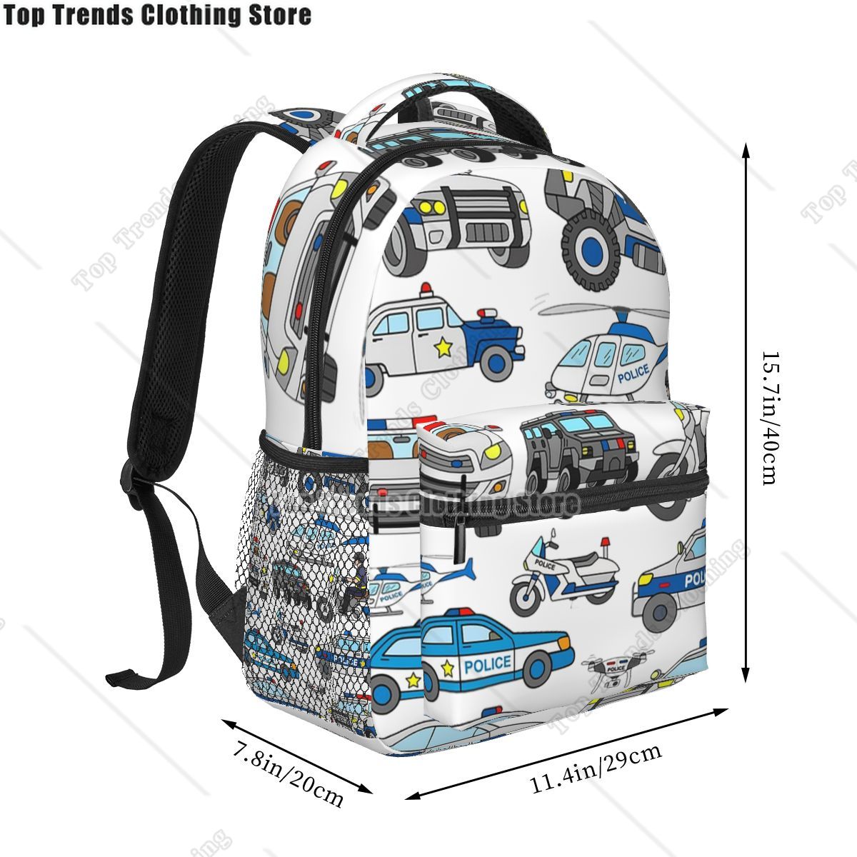 Police Car Design Backpacks Bo - огляд і ціна Interior Design Product