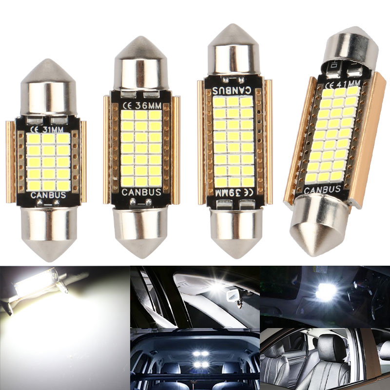4pcs C5W LED Car Light Bulb 31 - огляд і ціна Interior Design Gold