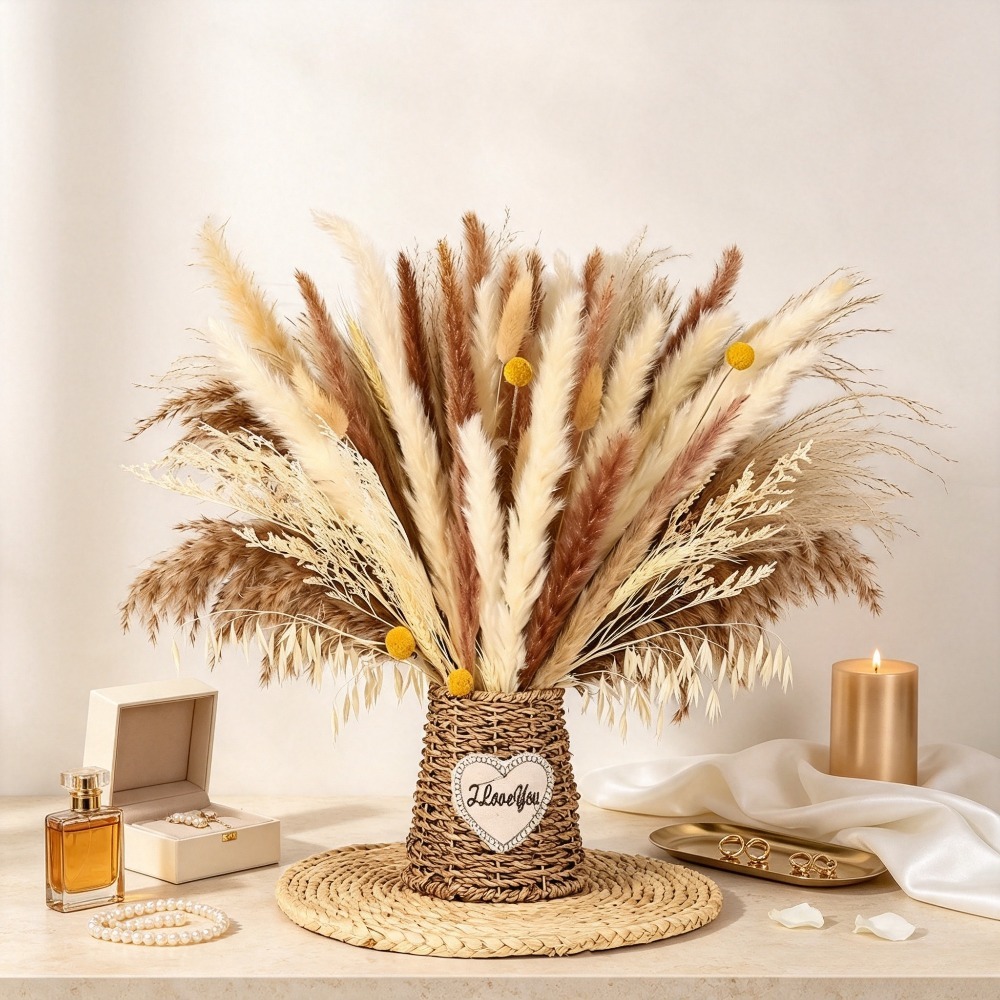 Natural Mixed Dried Flower Bou - огляд і ціна Dried Pampas Bundle