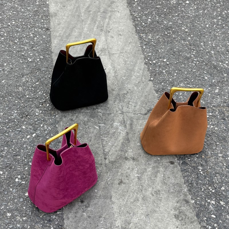 Luxury Suede Bucket Bag Women  - огляд і ціна Interior Design Gold