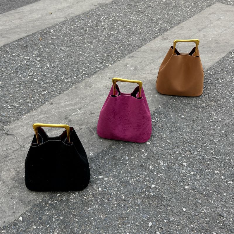 Luxury Suede Bucket Bag Women  - огляд і ціна Interior Design Gold