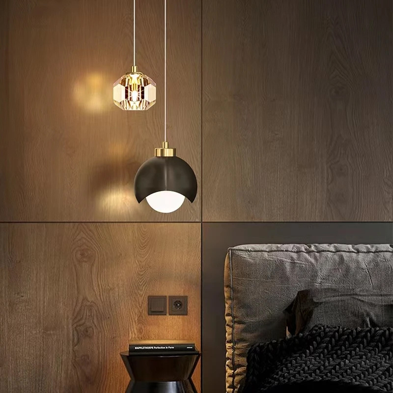 Bedroom Bedside Hanging Pendan - огляд і ціна Interior Design Gold