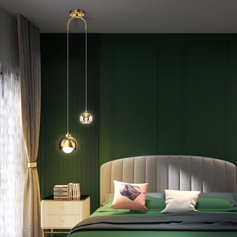 Bedroom Bedside Hanging Pendan - огляд і ціна Interior Design Gold
